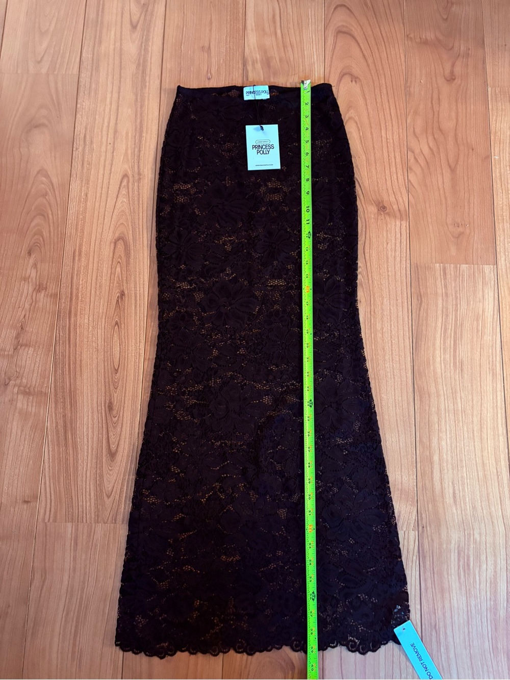Princess Polly Black Floral Lace Maxi Skirt - Picture 3 of 7